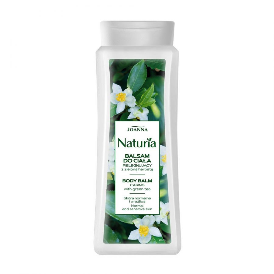 JOANNA Naturia Body Balsam do ciala Pielegnujacy z Zielona herbata 500ml - Body lotion with green tea