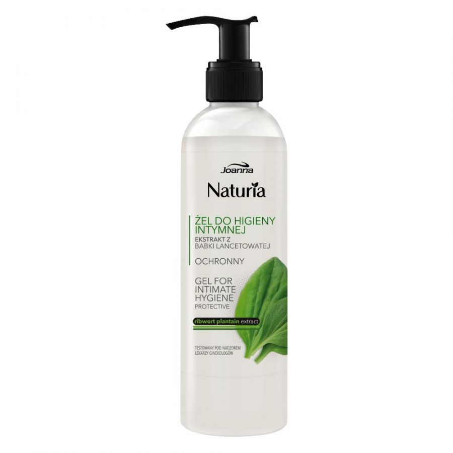 JOANNA Naturia Body Zel do higieny intymnej Babka lancetowata Ochronny 240ml - Protective gel for intimate hygiene
