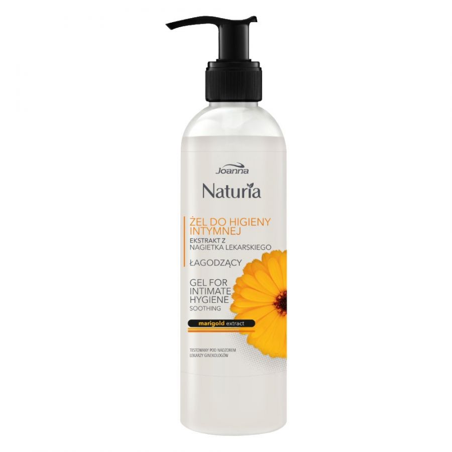 JOANNA Naturia Body Zel do higieny intymnej Nagietek lekarski Lagodzacy 240ml - Soothing gel for intimate hygiene