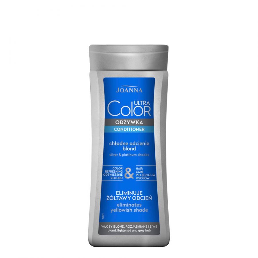 JOANNA Ultra Color Odzywka chlodne odcienie blond 200g - Hair conditioner for silver & platinum blond