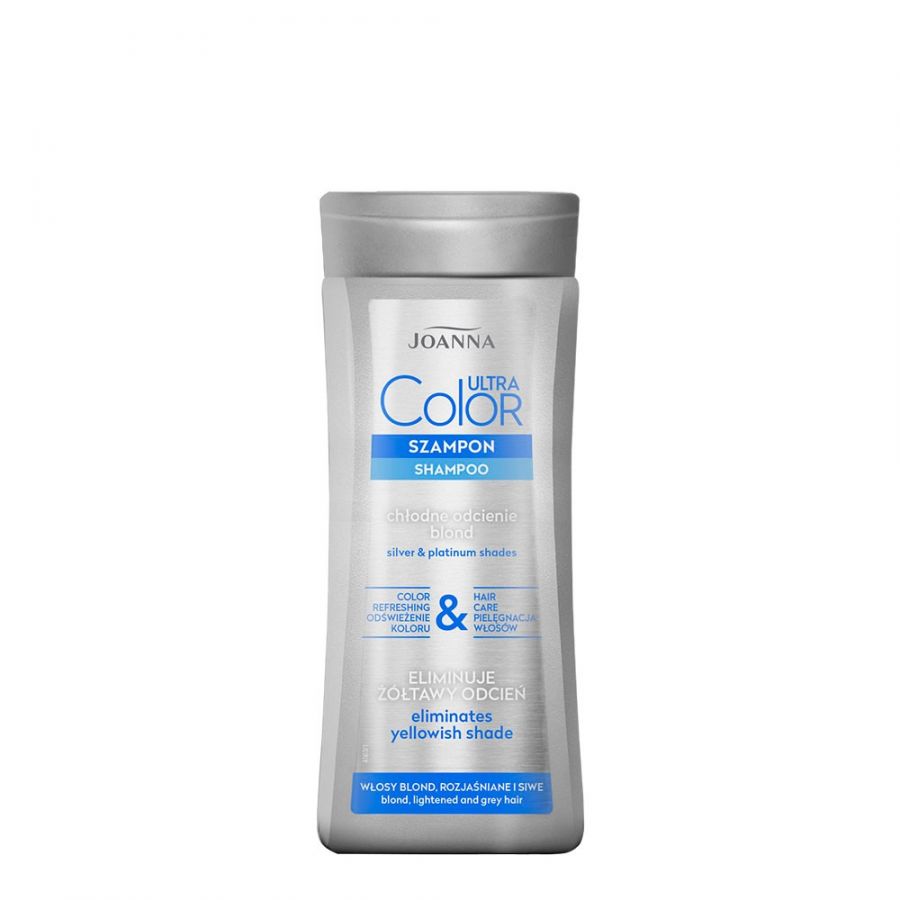 JOANNA Ultra Color Szampon chlodne odcienie blond 200ml - Shampoo for silver & platinum blond hair