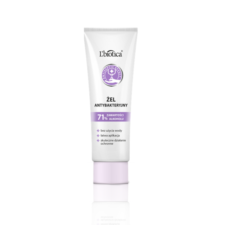 L'BIOTICA Antybakteryjny zel do dloni 71% alkoholu 50ml - Antibacterial hand gel
