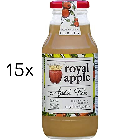 ROYAL APPLE 100 % Naturalny sok Jablko Gruszka Box 15 x 330ml - Natural Apple Pear juice