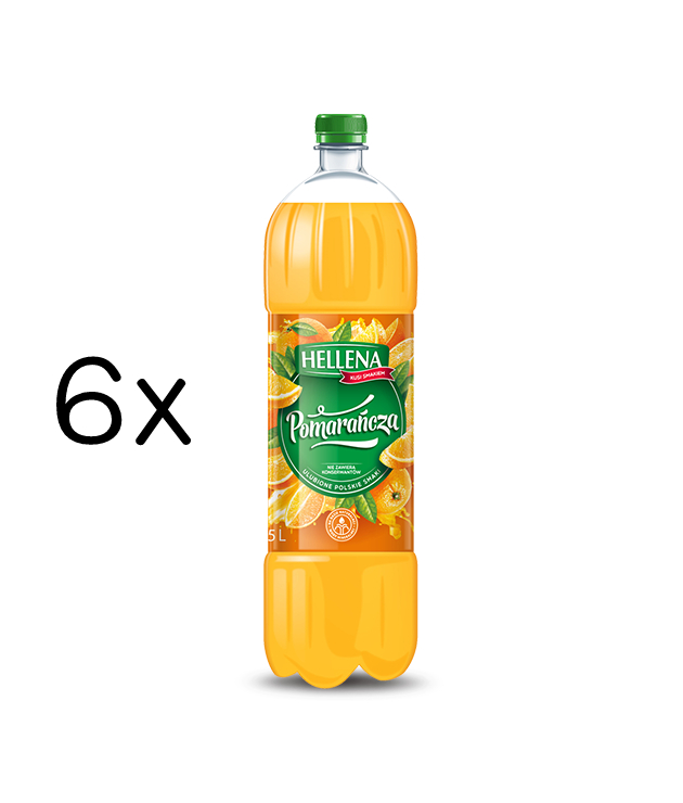 HELLENA Napoj jablko-pomarancza niegazowany Box 6 x 1.75L - Non carbonated apple-orange drink