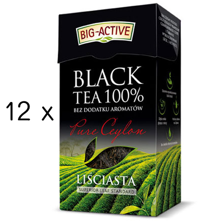 BIG ACTIVE Herbata czarna Pure Ceylon (sypka) Box 12 x 100g - Black tea loose