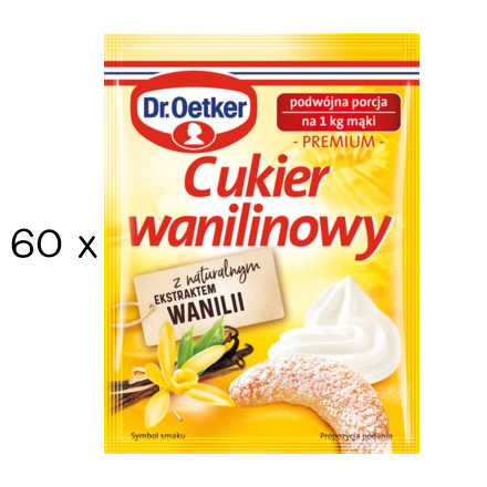 DR. OETKER Cukier waniliowy Box 60 x 16g - Vanilla sugar