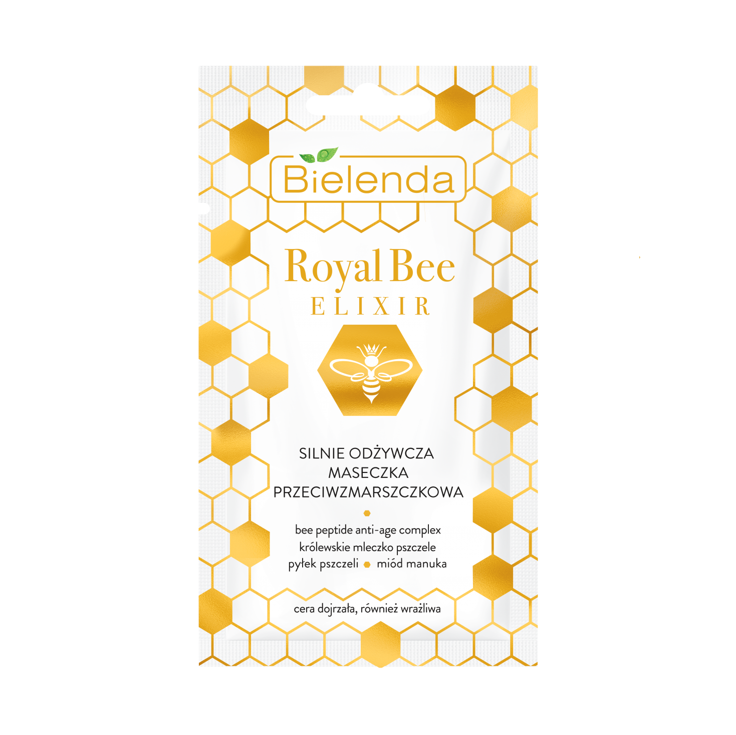 BIELENDA Royal Bee Elixir Silnie odzywcza maseczka przeciwzmarszczkowa 8g - Nourishing face mask