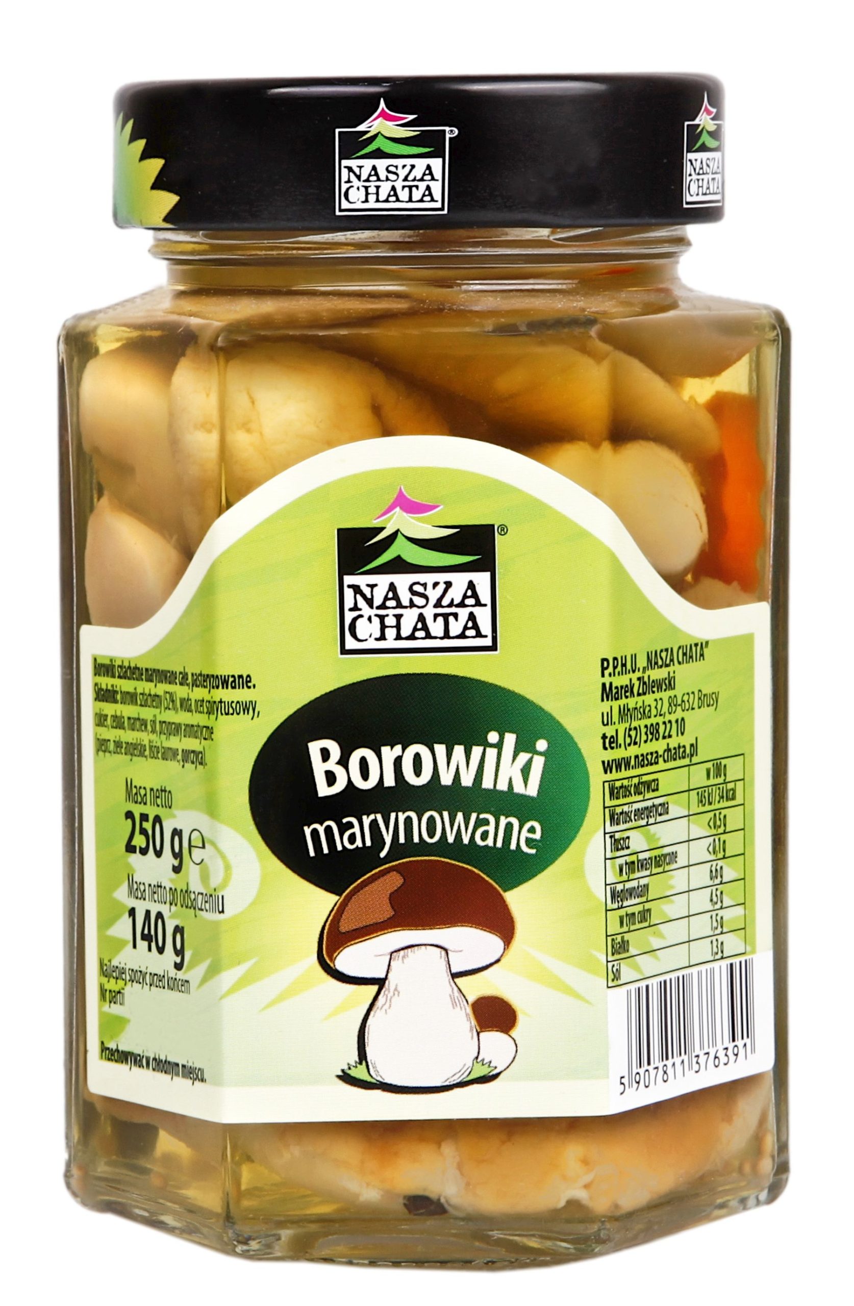 Nasza Chata -BOROWIKI DELIKATNIE MARYNOWANE 250G