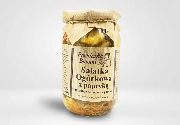 SAŁATKA OGÓRKOWA Z PAPRYKĄ PIWNICZKA BABUNI
