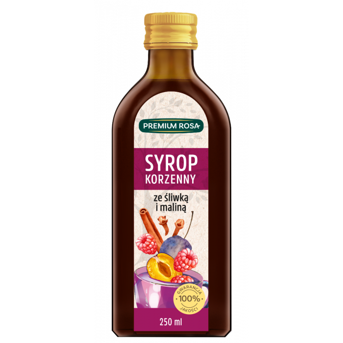 PREMIUM ROSA syrop korzenny sliwka/malina  250ml