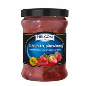 Helcom Dzem truskawkowy o obnizonej zawartosci cukrow 320g / Strawberry jam