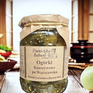 Piwniczka Babuni Ogorki Konserwowe po Warszawsku 720ml / Dill pickles