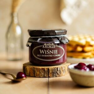 Krokus wisnie i jablka bez cukru 310g / Cherries and apples without sugar