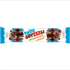 Vobro baton czekoladowy Gryzzzli Twins z ryzem preparowanym 32g - Gryzzzli chocolate bar with puffed rice