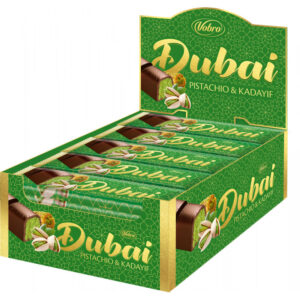 Vobro baton czekoladowy DUBAI Pistachio & Kadayif 37.5g - Dubai style chocolate bar