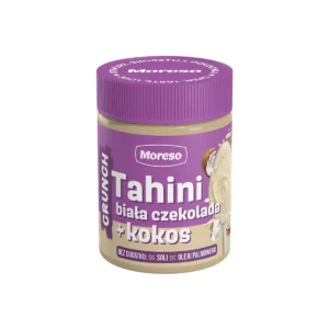 Moreso krem sezamowy Tahini z biala czekolada i kokosem 200g - Tahini white chocolate/coconut