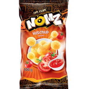 Snacklab Chrupki kukurydziane kulki ketchup 100g - Ketchup flavor corn crisps